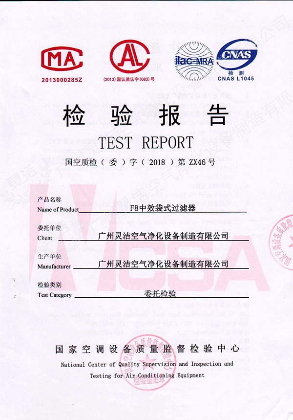 中效袋式嘿嘿视频在线观看检测报告